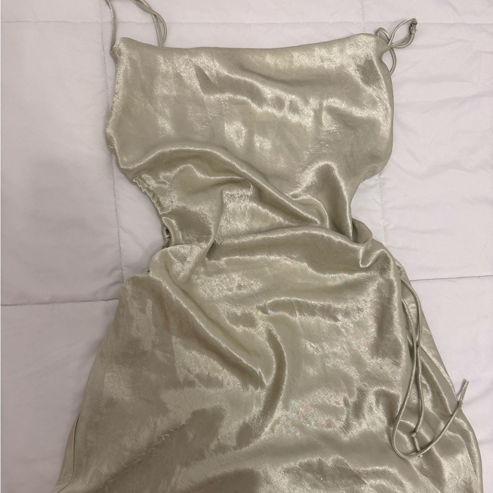 Elegant green Satin Nightgown